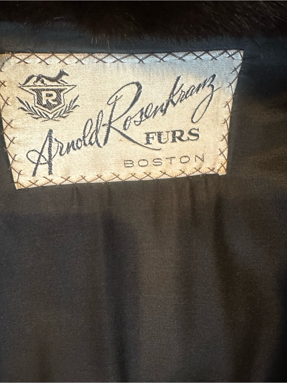 VTG Arnold Rosenberg Boston Genuine Mink Fur Coat Brown Bracelet Sleeve - Picture 7 of 10